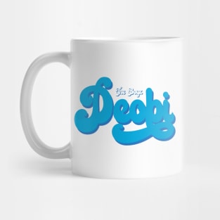 The boyz deobi blue swirl text Mug